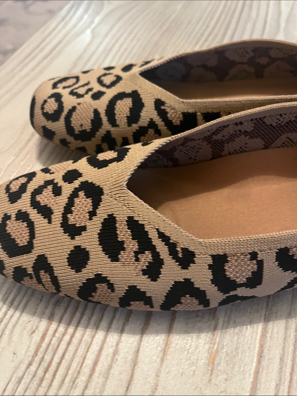 Vivaia Leopard Print Ballet Flats square toe size US 9.5 EU 40 - Picture 3 of 11